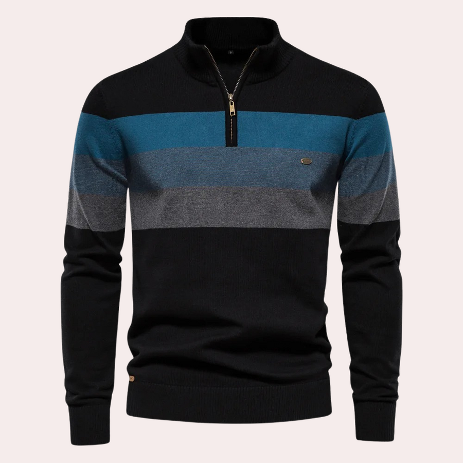 Calvin | trendy stribet herresweater