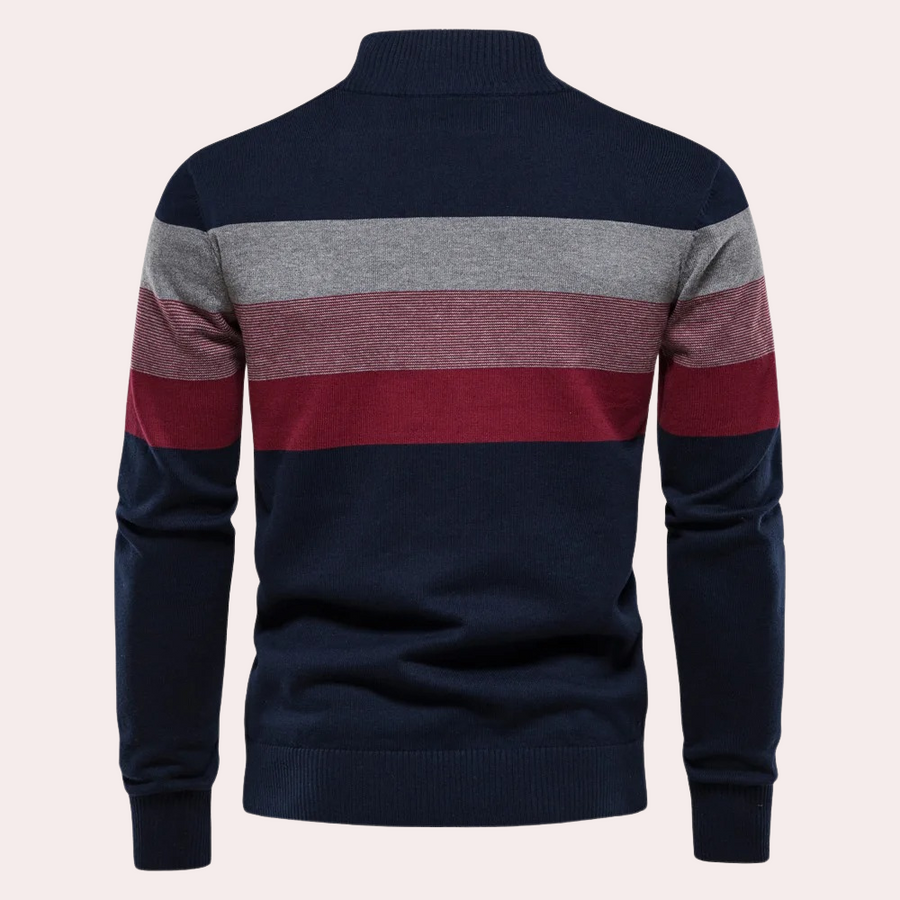 Calvin | trendy stribet herresweater