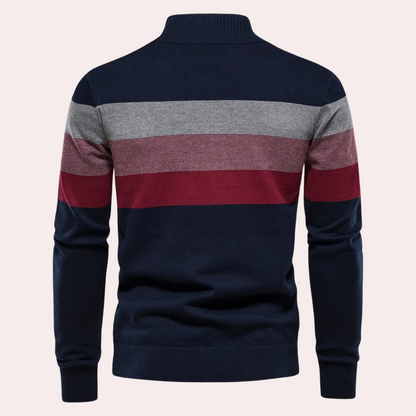 Calvin | trendy stribet herresweater
