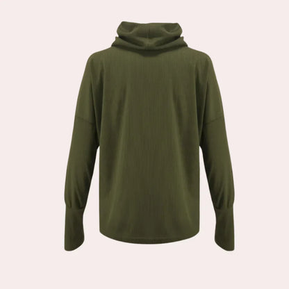 Strikket rullekrave sweater til kvinder