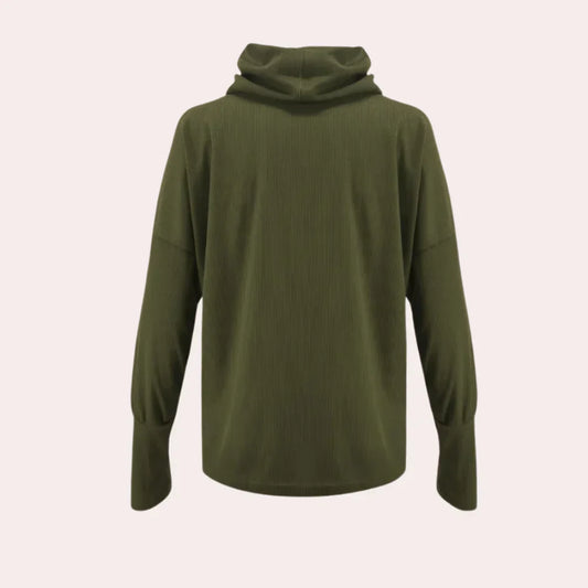 Strikket rullekrave sweater til kvinder