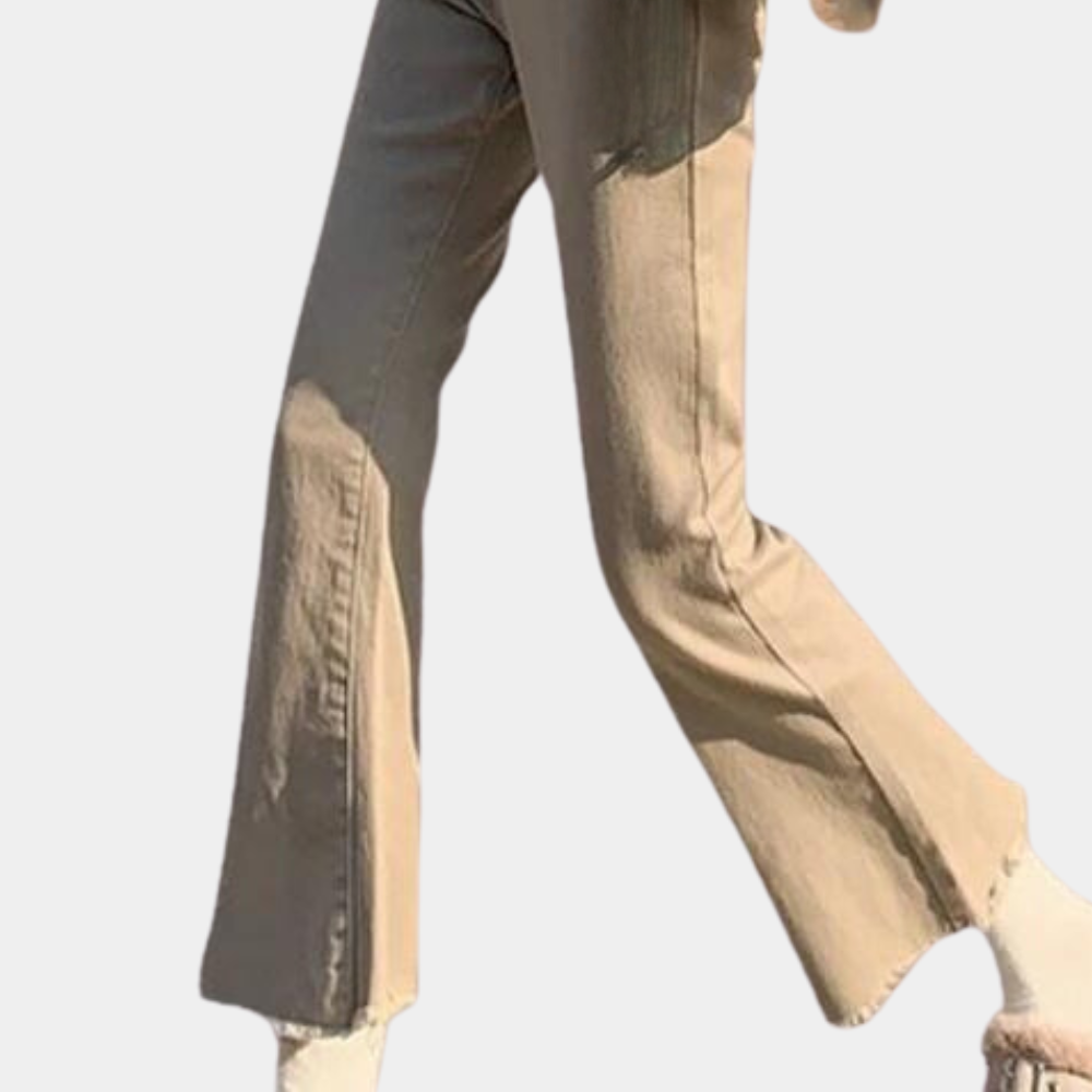 Trendige damen-flared jeans