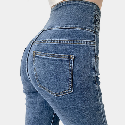 Stilfulde højtaljede jeans til kvinder