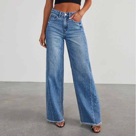 Stilfulde højtaljede casual jeans til kvinder