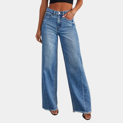 Stilfulde højtaljede casual jeans til kvinder