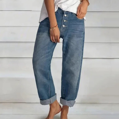 Elegante højtaljede jeans til kvinder - Mihai kollektion