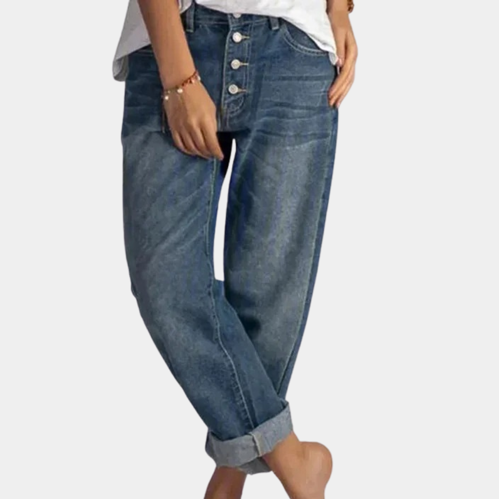 Elegante højtaljede jeans til kvinder - Mihai kollektion