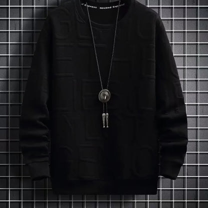 Rolf - herresweater med reliefstruktur