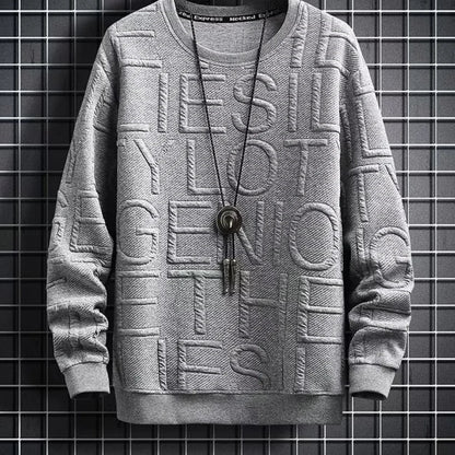 Rolf - herresweater med reliefstruktur