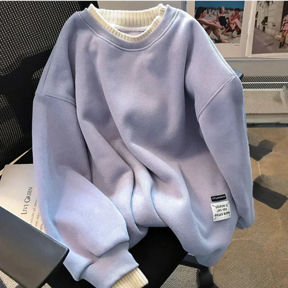 Joana – minimalistisk, løstsiddende sweatshirt til kvinder