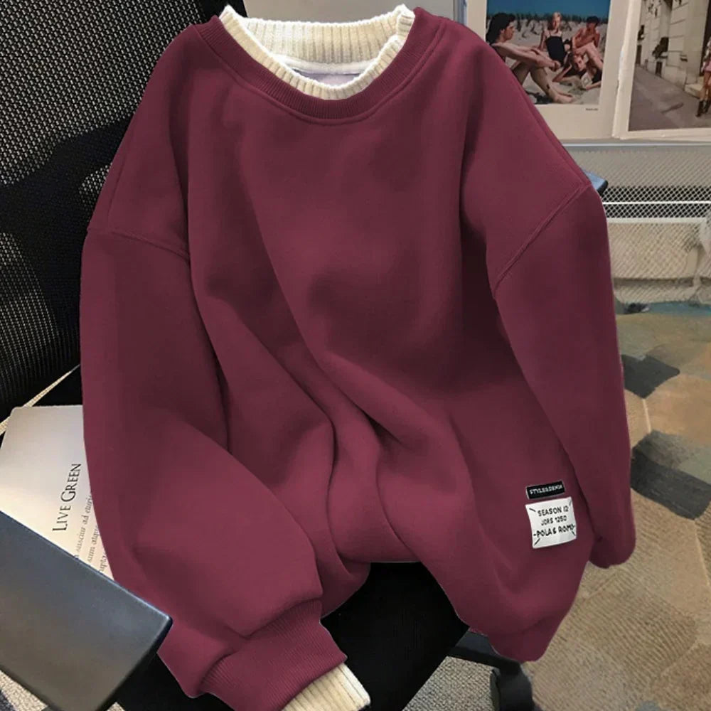 Joana – minimalistisk, løstsiddende sweatshirt til kvinder