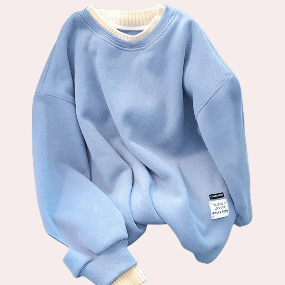 Joana – minimalistisk, løstsiddende sweatshirt til kvinder