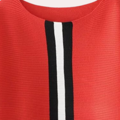 Karine - moderigtig dametrøje med elegante, minimalistiske striber