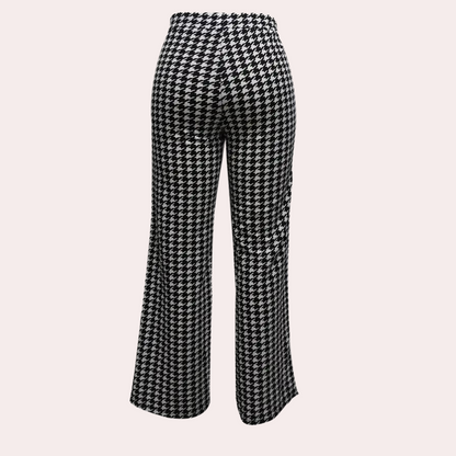 Zahara - stilfulde houndstooth bukser til kvinder med et tidløst design