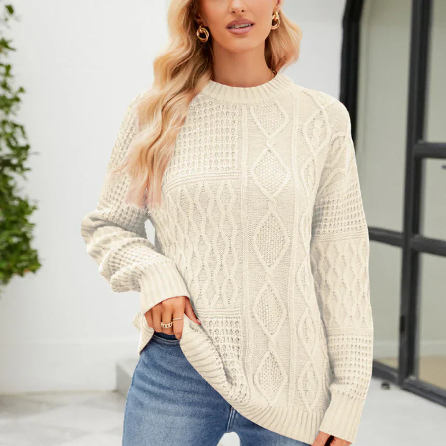Melisande - dametrøje med lange ærmer for et afslappet look