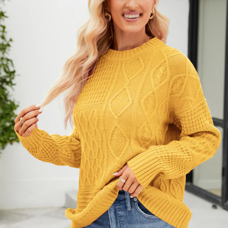 Melisande - dametrøje med lange ærmer for et afslappet look