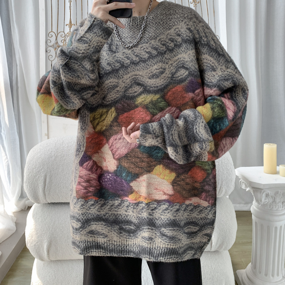 Ferke - behagelig strikket herresweater i en afslappet pasform