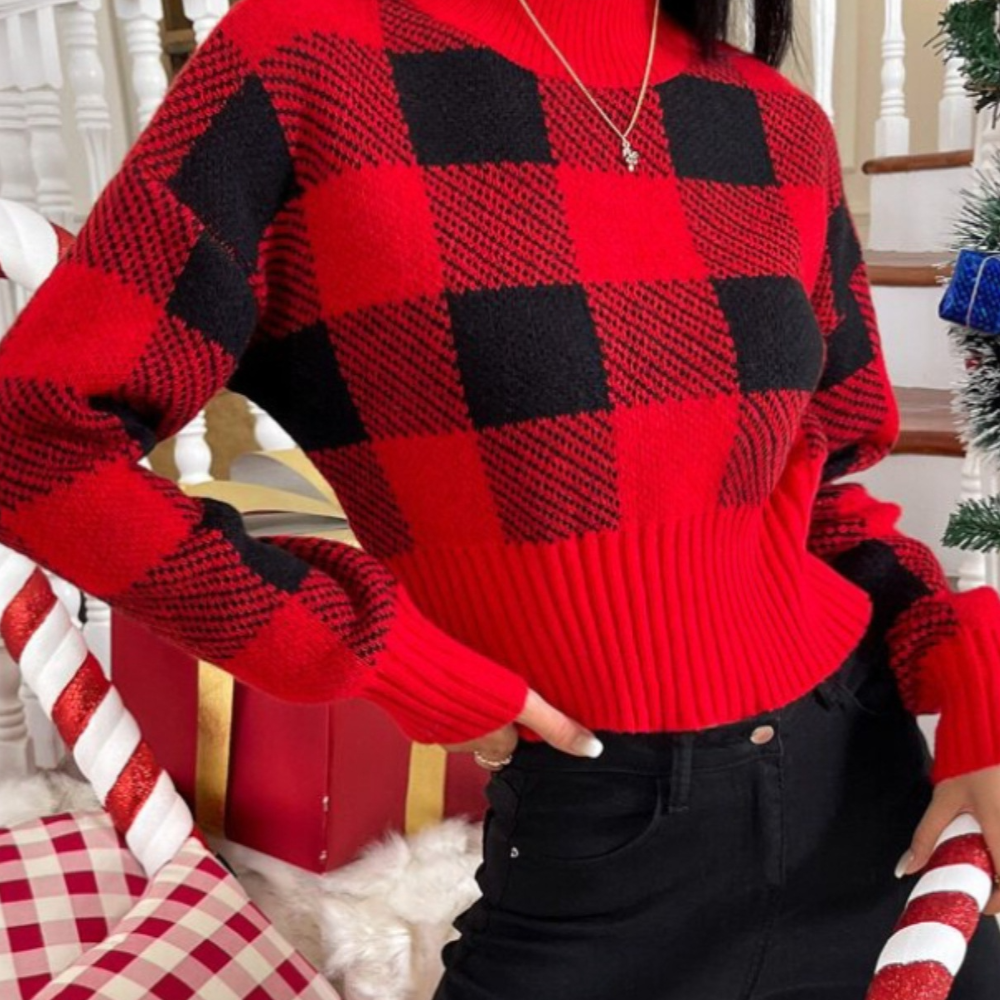 Sonya - elegant ternet sweater til kvinder