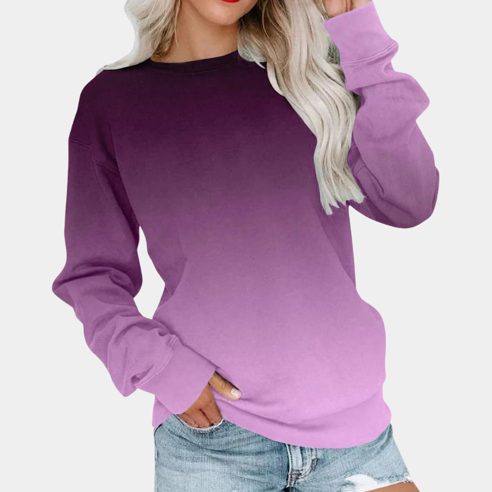 Ivet - trendy sweatshirt til kvinder med moderigtige farver