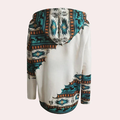 Mea - trendy damesweatshirt med hætte for et kreativt look
