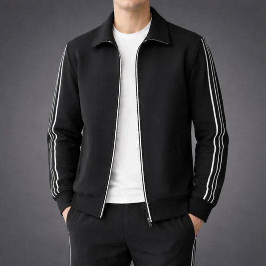 Sporty 2-delt herresæt med reflekterende striber – herre