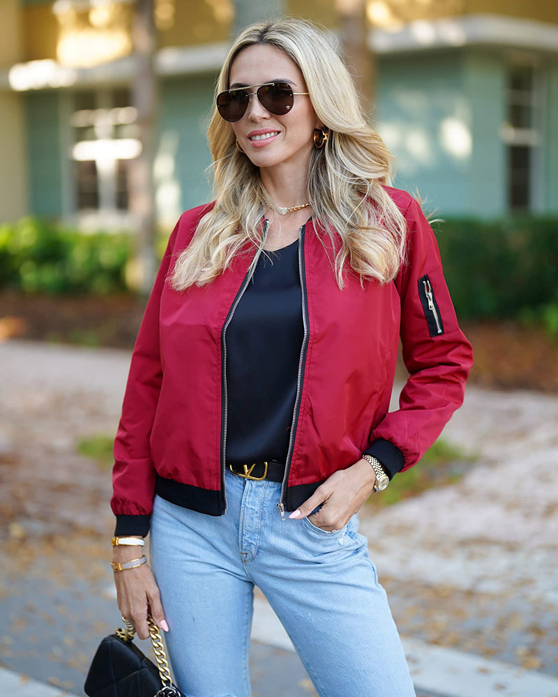 Stilfuld streetwear bomberjakke - Meredith