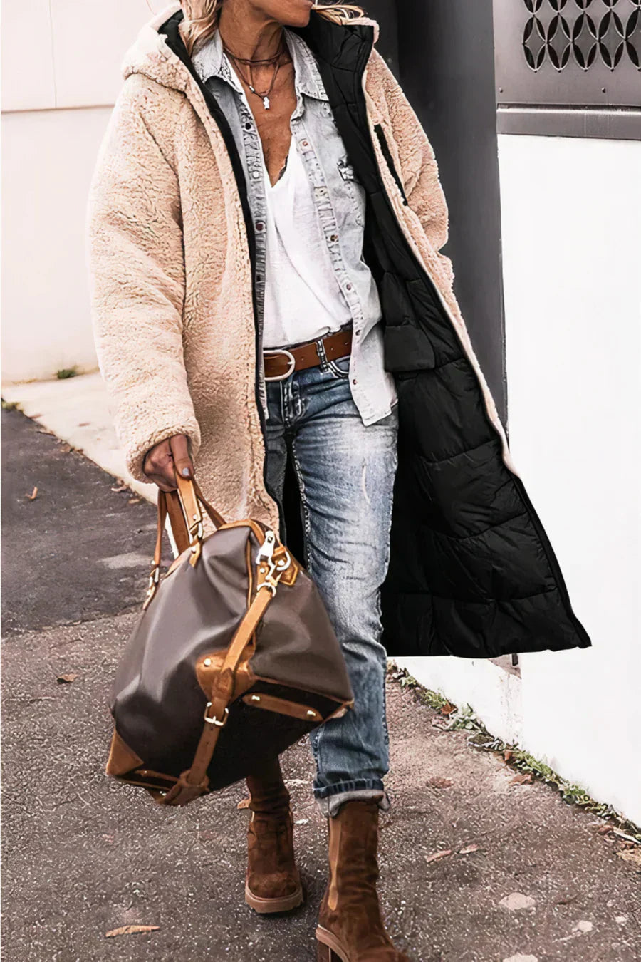 Kennedy - elegant dobbeltsidet varm parka