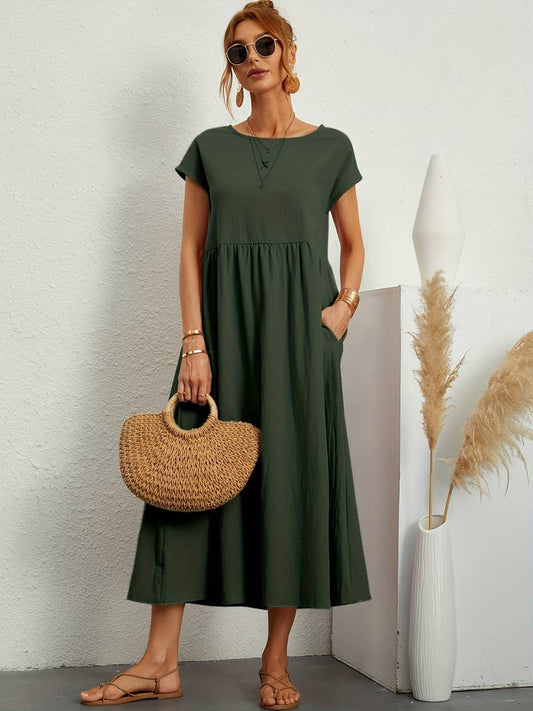 Emily – klassisk design med rund hals til forår og sommer