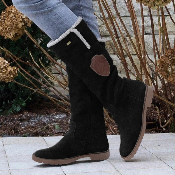 Ivette - ruskindsstøvler til kvinder i vintagestil