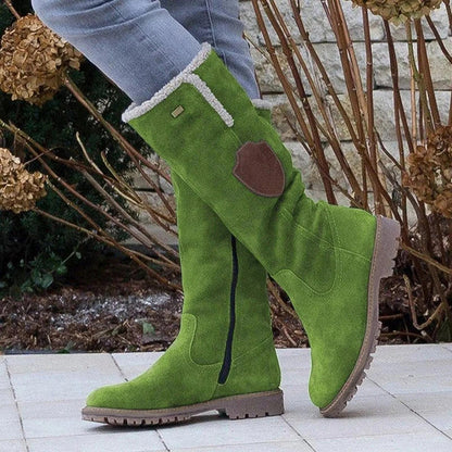 Ivette - ruskindsstøvler til kvinder i vintagestil