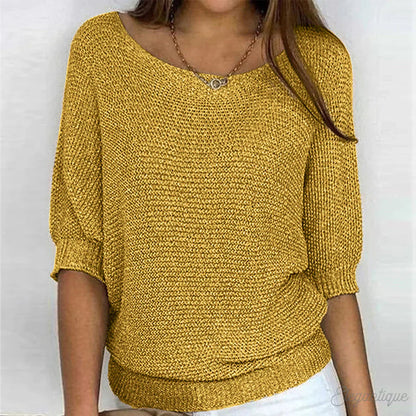Erin sweater | stilfuld krydsstrikket sweater til kvinder