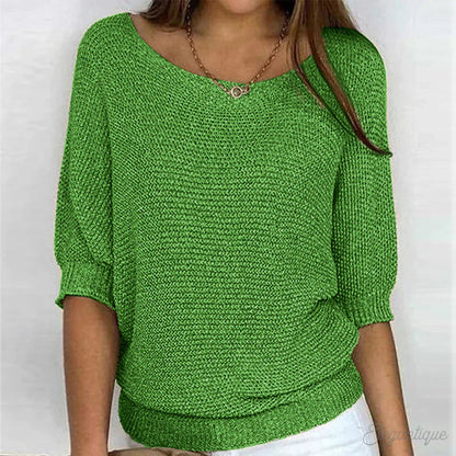 Erin sweater | stilfuld krydsstrikket sweater til kvinder