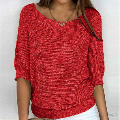 Erin sweater | stilfuld krydsstrikket sweater til kvinder