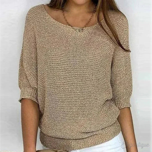Erin sweater | stilfuld krydsstrikket sweater til kvinder
