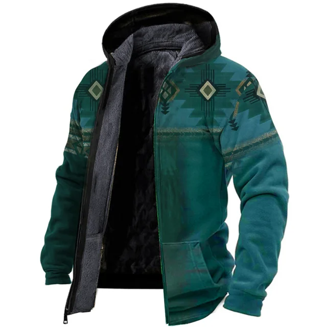 Susanna - varm vintage fleece herrejakke