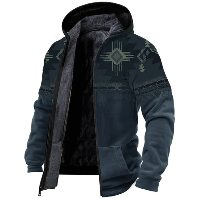 Susanna - varm vintage fleece herrejakke