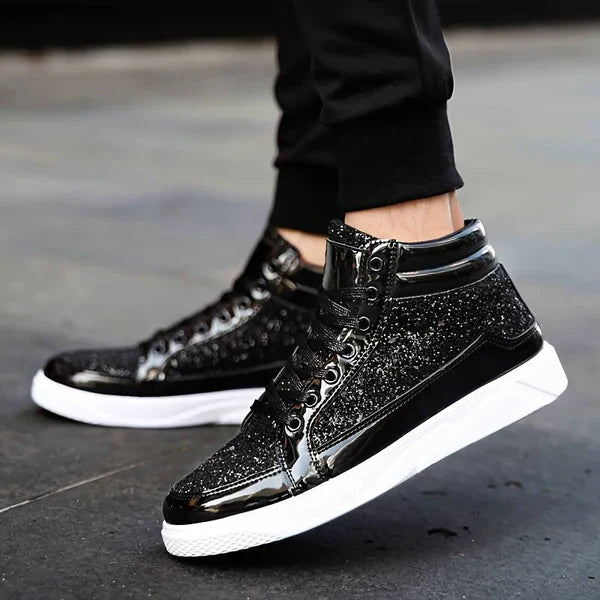Veste - chaussures à paillettes pour hommes