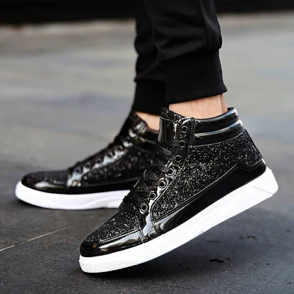 Veste - chaussures à paillettes pour hommes