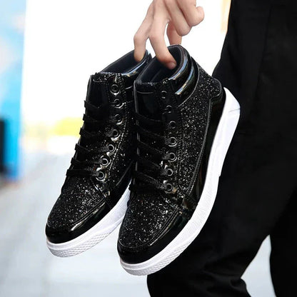 Veste - chaussures à paillettes pour hommes