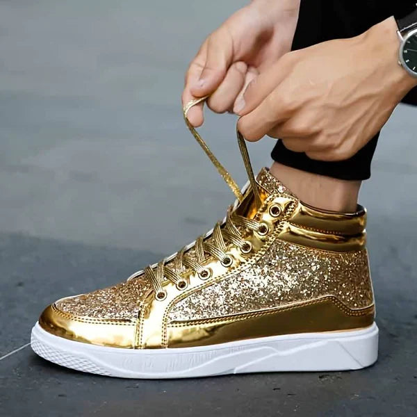 Veste - chaussures à paillettes pour hommes