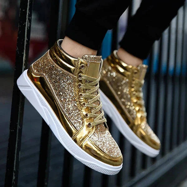 Veste - chaussures à paillettes pour hommes