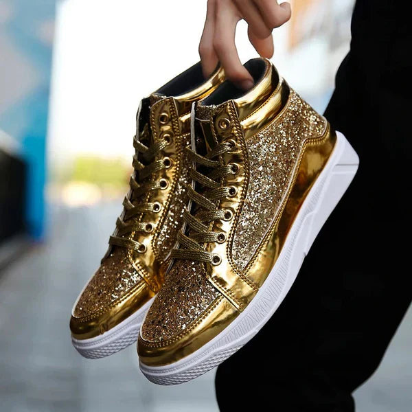 Veste - chaussures à paillettes pour hommes