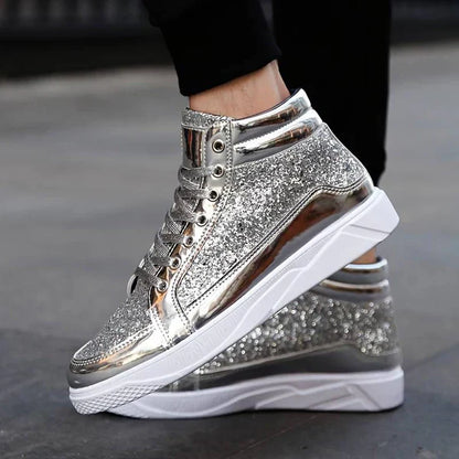 Veste - chaussures à paillettes pour hommes