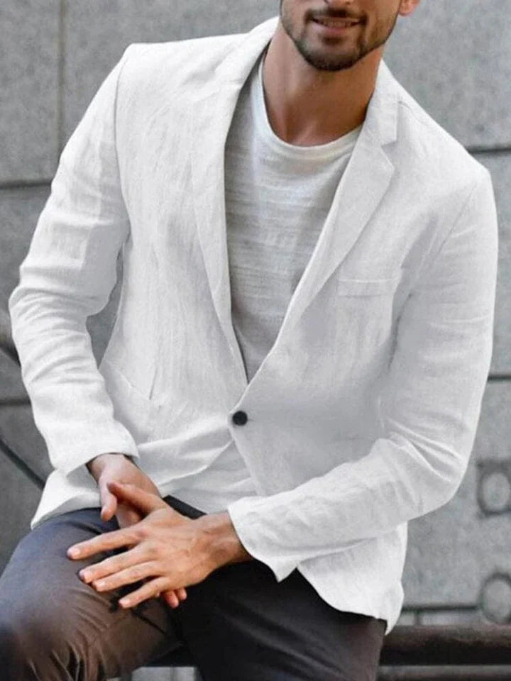 Moderne - hør blazer til den trendbevidste mand