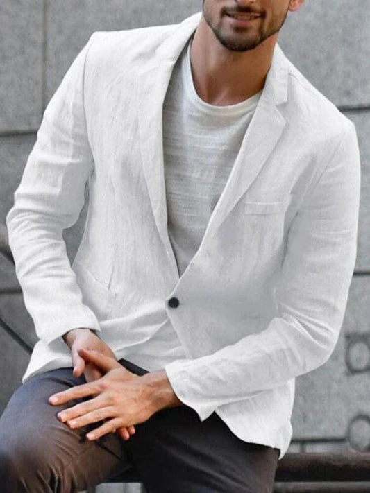 Moderne - hør blazer til den trendbevidste mand