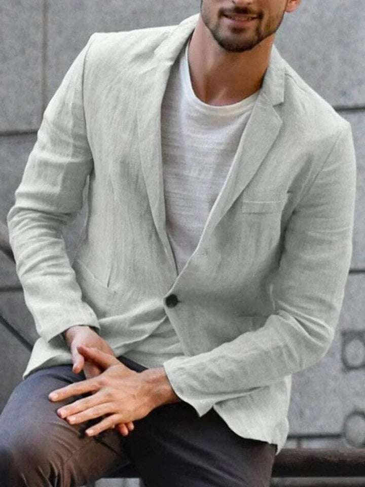 Moderne - hør blazer til den trendbevidste mand
