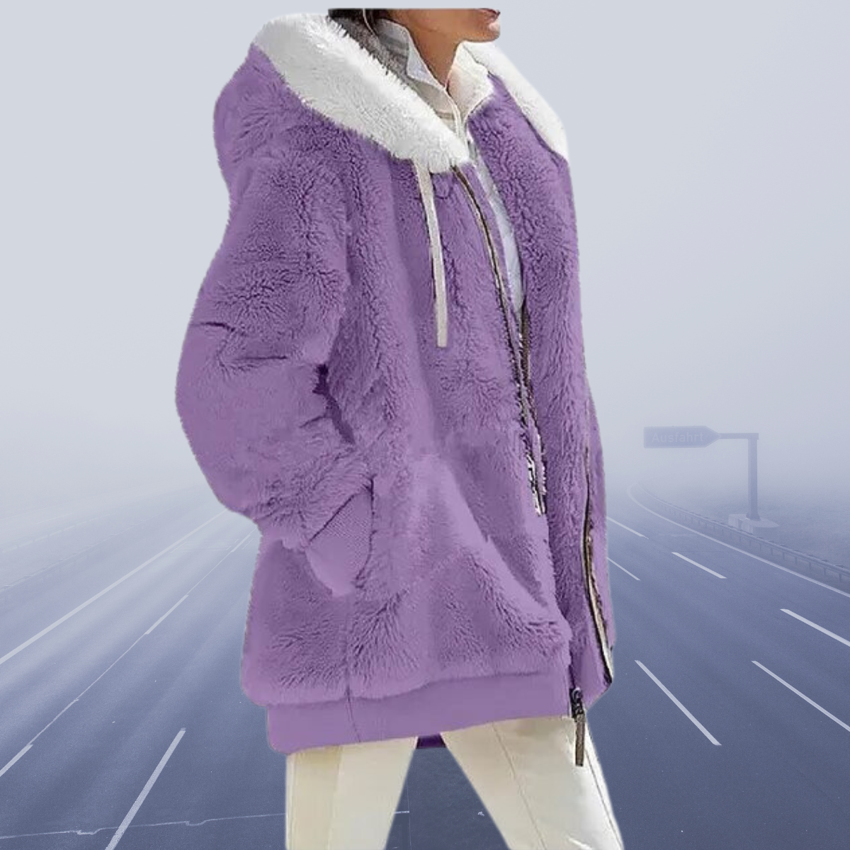 Oversized teddyjakke til kvinder | hyggeligt og varmt | vinterfrakke
