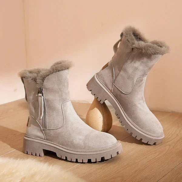 Helena - bottes en cuir doublées de laine pour femmes