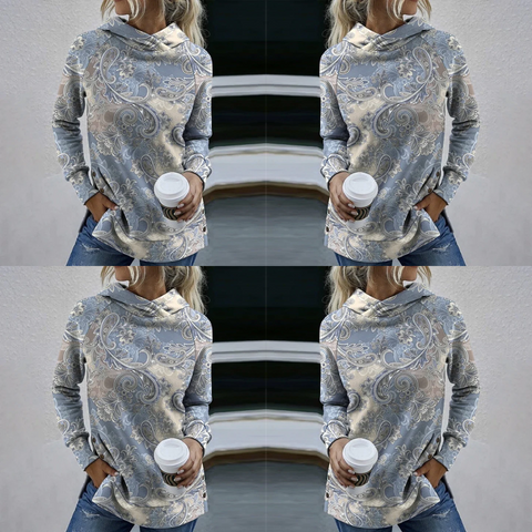 Lena – elegant sweater med print