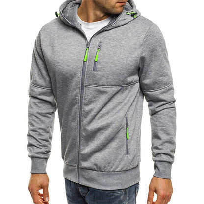 Jacks - herre sweatshirt med hætte og lynlås